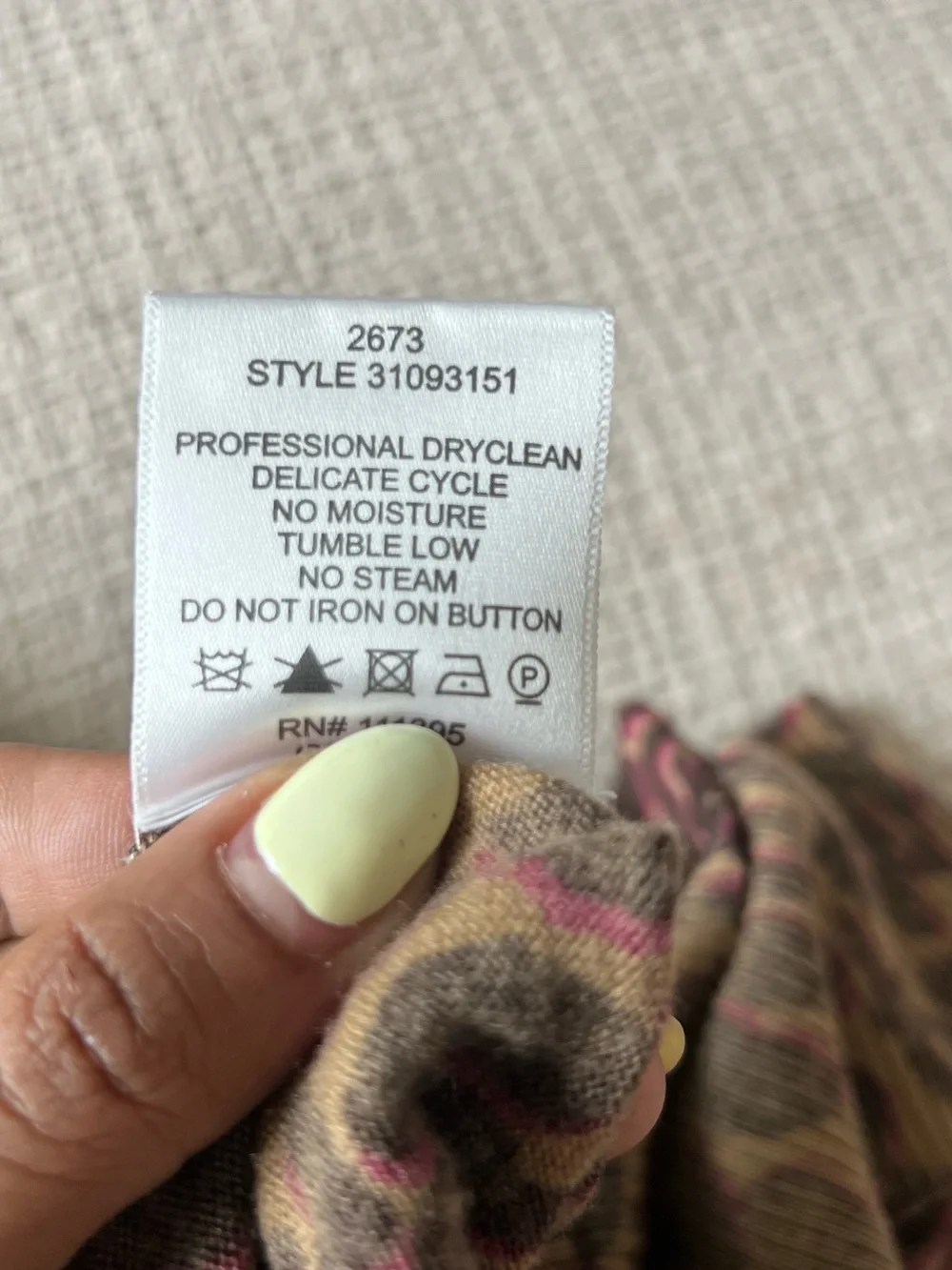 Tory Burch Pink and Black Leopard Print Cardigan